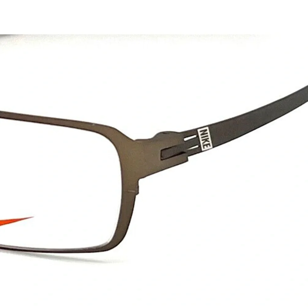 NWT Nike 8106 242 Walnut Rectangle 53mm Eyeglasses